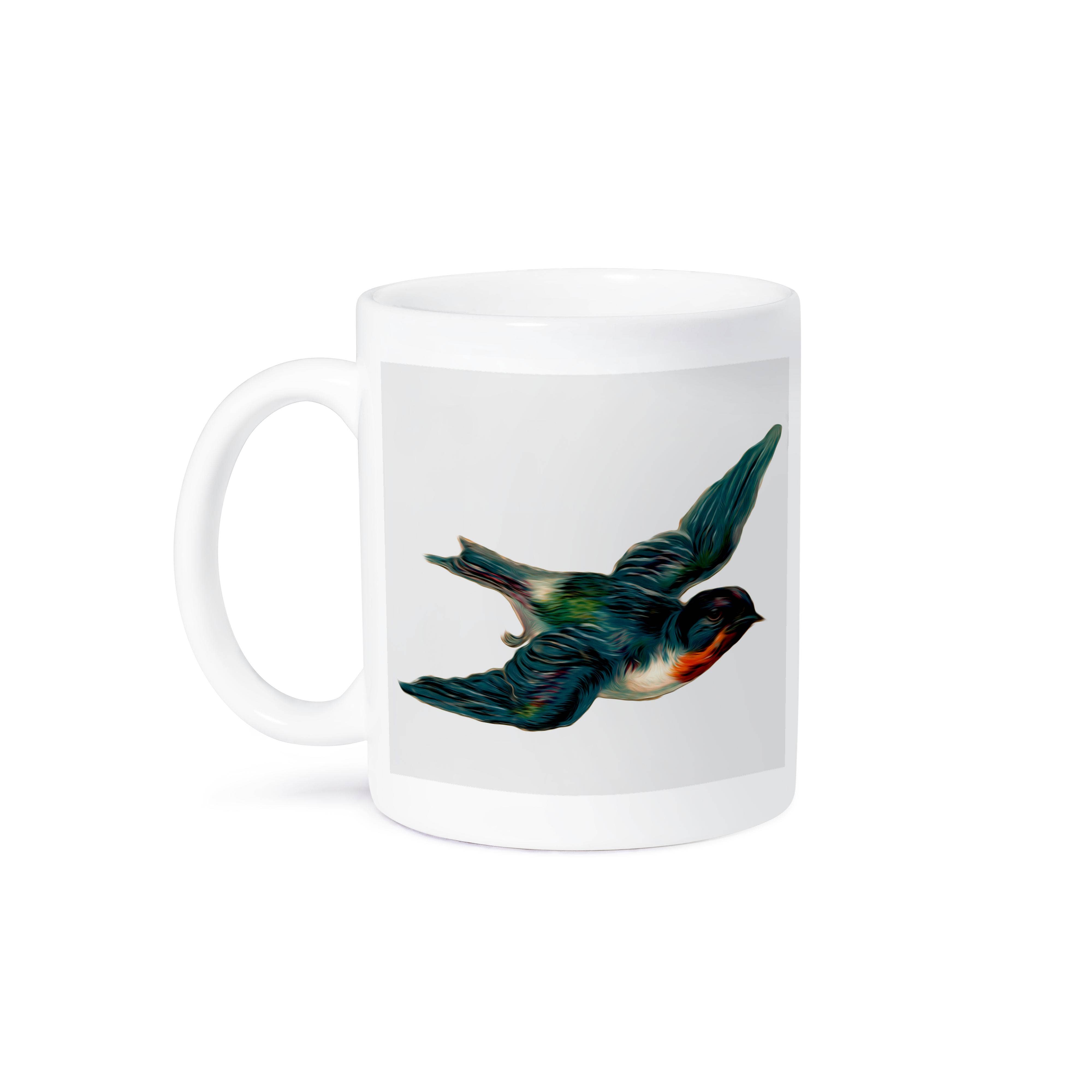 3dRose - Wholesale Coffee Mug - 3dRose,  Vintage Barn Swallow Bird Illustration, Mug8