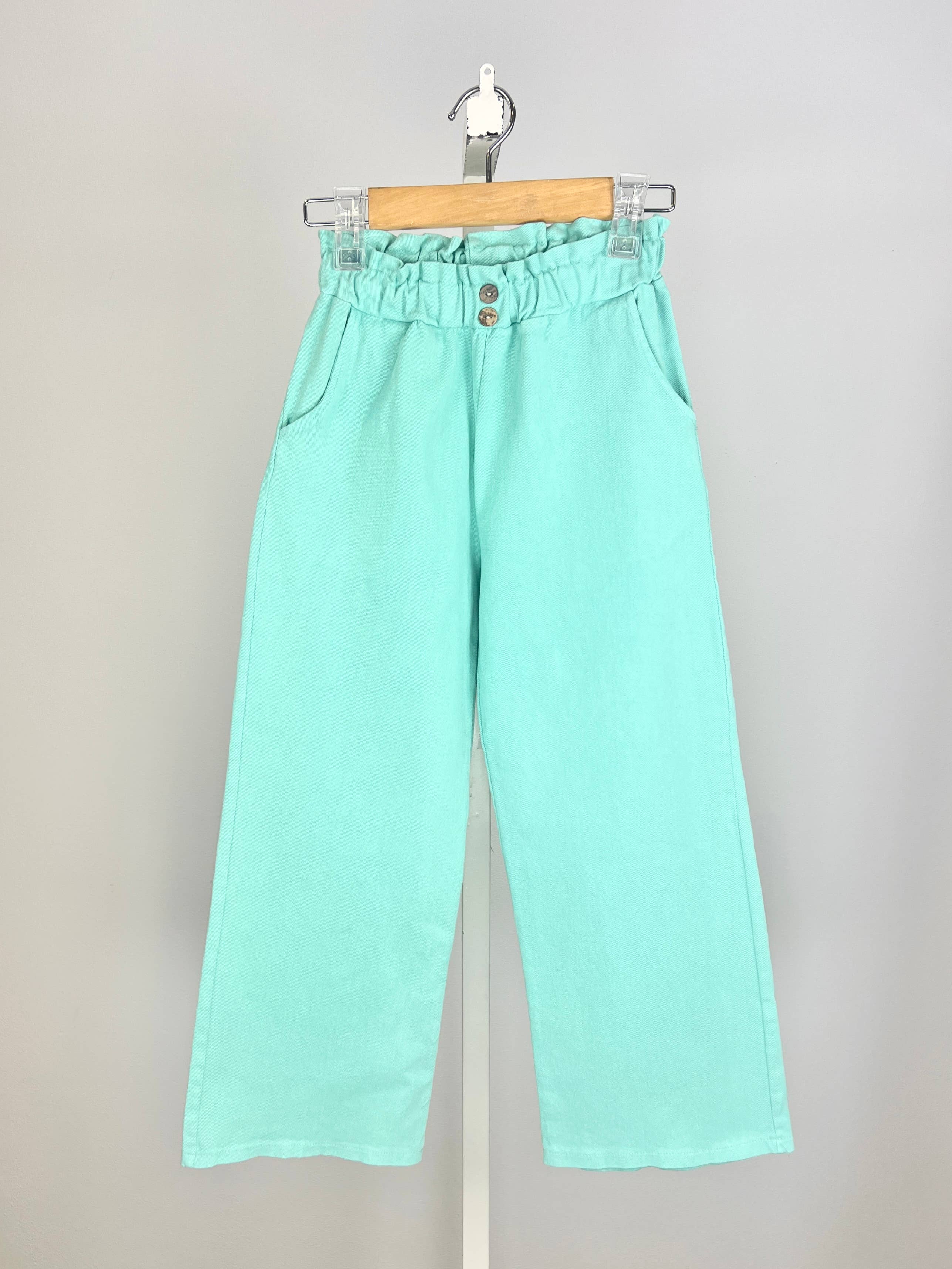 MINI MIGNON PARIS – wholesale Trousers – Kids – Girl's elastic high waist cotton loose-fitting pants0