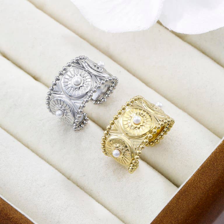 Kapyco - Wholesale Cocktail/Statement Ring - Stainless steel ring - BG3101852