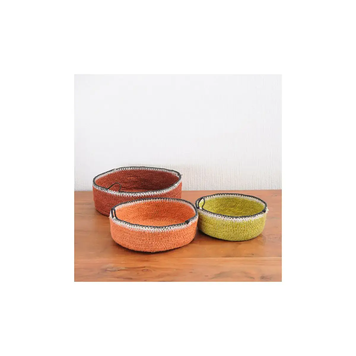 B A O B A B - Maison - Vendita all'ingrosso Cestini - Trio di cesti con manici0