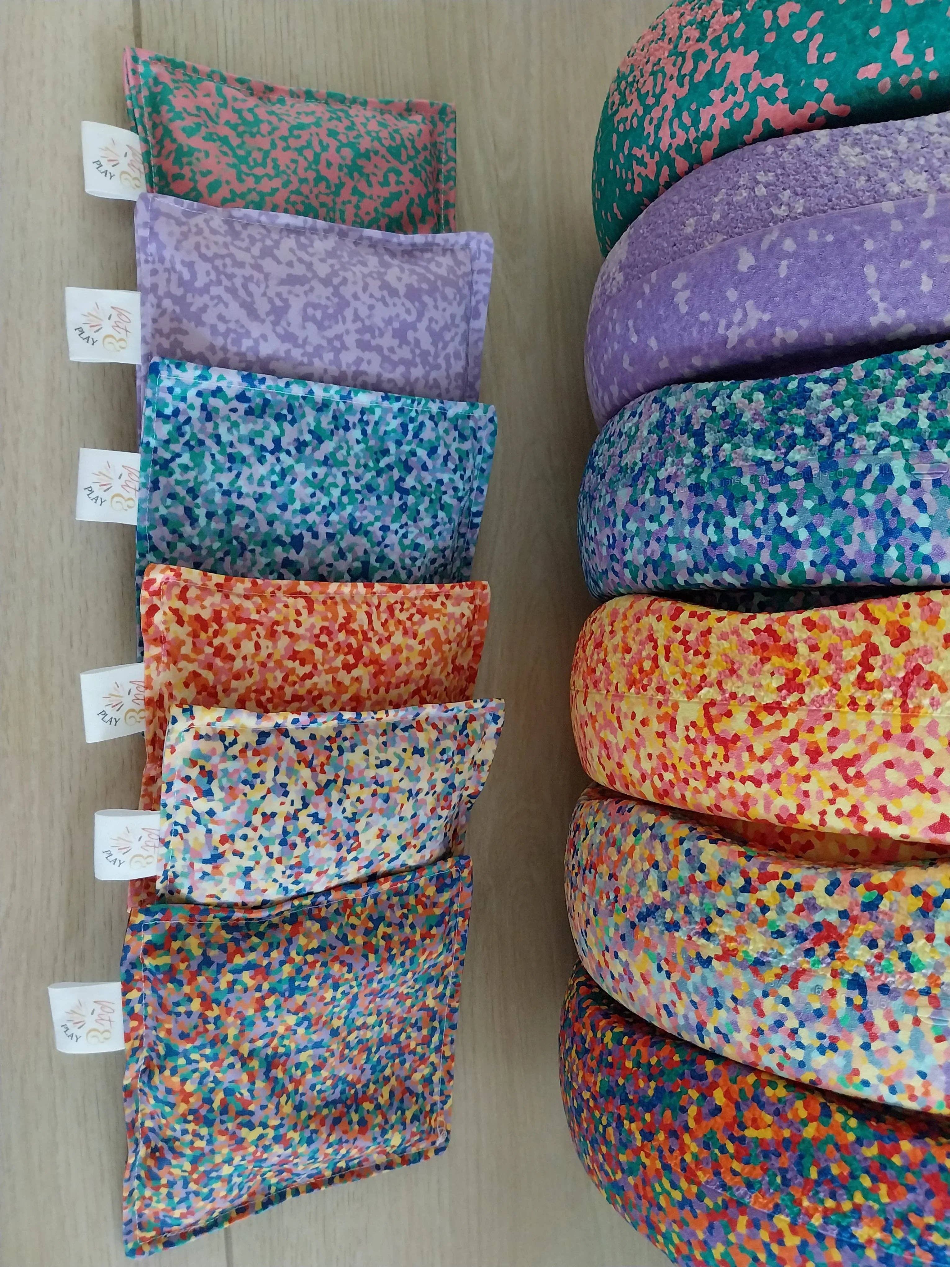 Pit and Play - Vente Peluche – enfant et bébé - Super Confetti Sensoriel Beanbag (Coussin de Graines) – Fait Main3