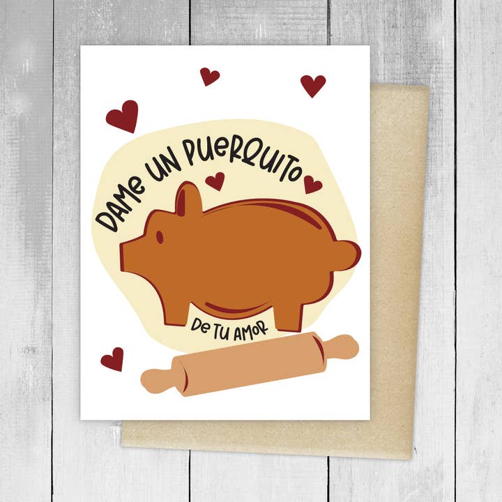 Giv mig lidt af din kærlighed Marranito Kærlighedskort for engroshandel hos Viva Greetings