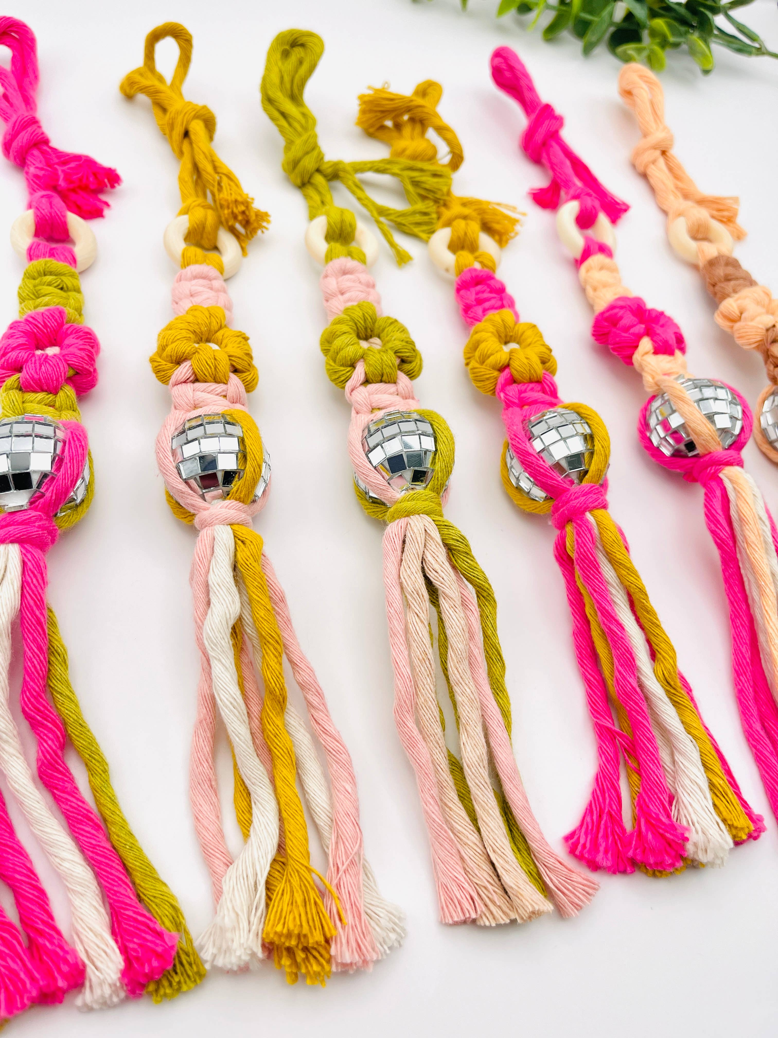 MarissaDDesigns - Wholesale Car Decorative Charm - Women's - Disco Ball Flower Car Charm – Groovy Mirror Accessory 3