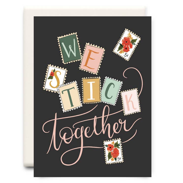 We Stick Together | Friendship Greeting Card for wholesale by Inkwell Cards