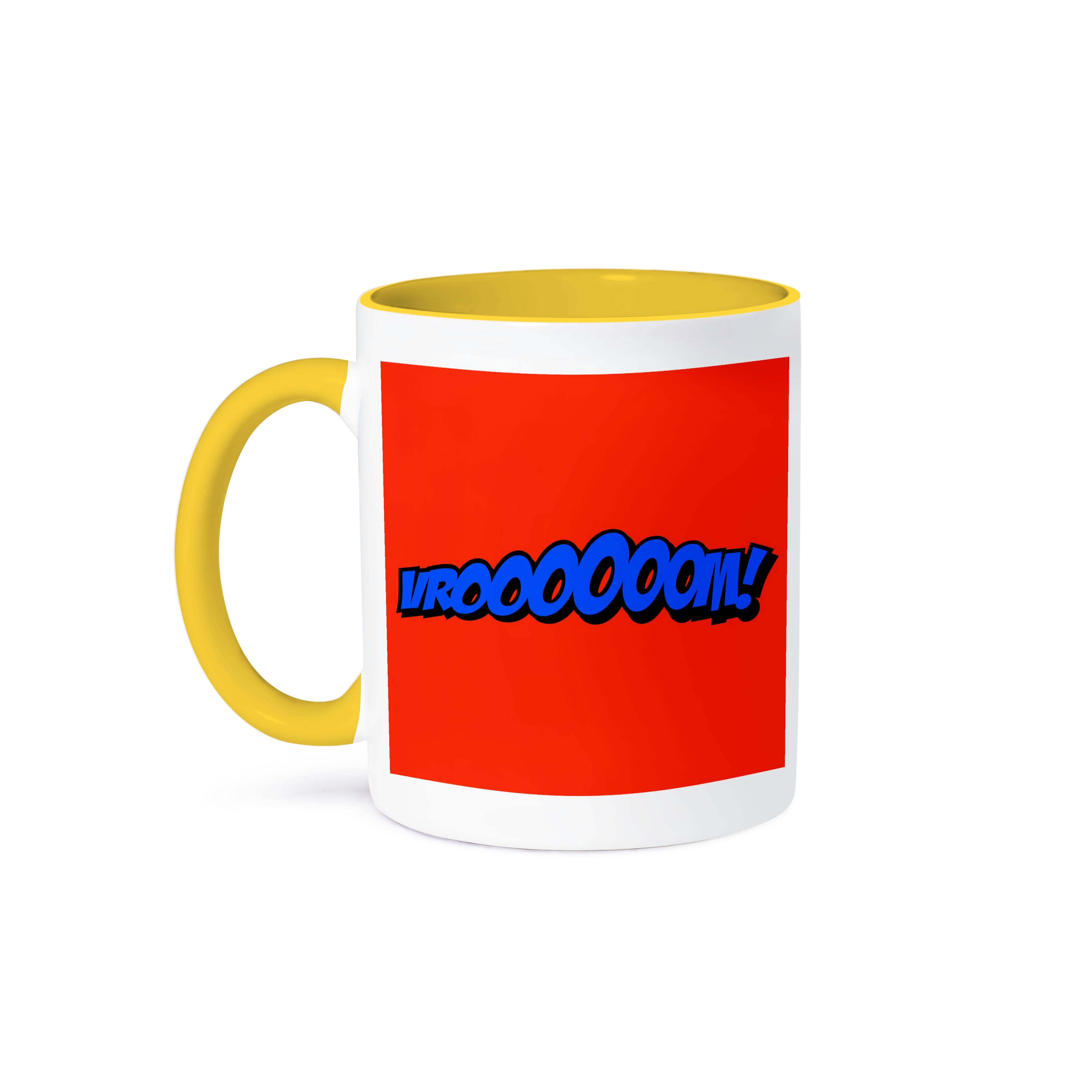 3dRose – wholesale Coffee mug – 3dRose, Vroom Sound In Effect In Blue Lettering , Mug0