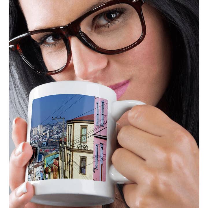 3dRose - Wholesale Coffee Mug - 3dRose, Chile, ValparaIso, Cerro ConcepcIon buildings - SA05 SSM0077 - Scott T. Smith, Mug9