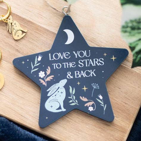 Hängedeko „Love You To The Stars and Back Hase“ für den Großhandel von Something Different Wholesale