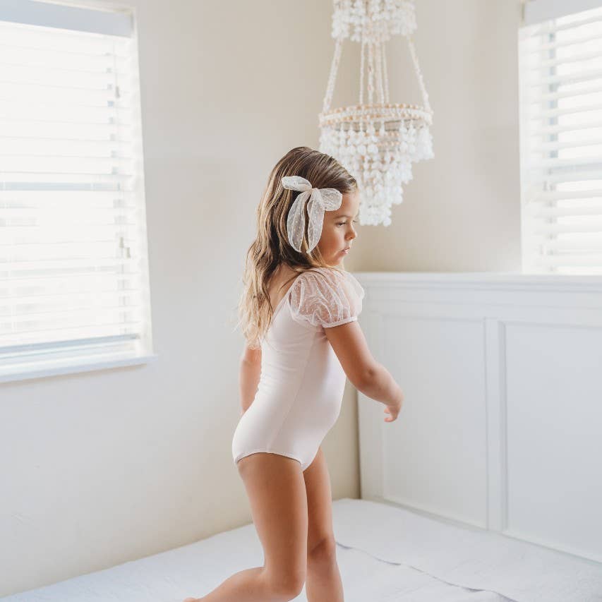 Cheeky Plum - Wholesale Leotard - Kids - Mesh Leotard - Pink Bliss1