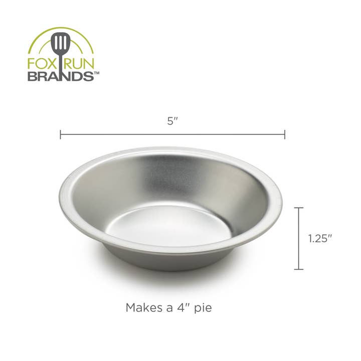 Fox Run Brands - Wholesale Cake Pan - Fox Run Pie Pan, Tin-Plated Steel, 5"