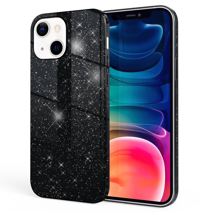 NALIA Robust Glitter Case for iPhone 13 - Shockproof Shiny Glitter Hybrid Protective Case for wholesale by SchnappFreude