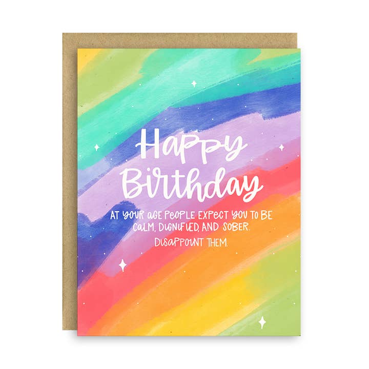 Little Lovelies Studio - Wholesale Birthday Card - Disappoint Them Funny Birthday Card0