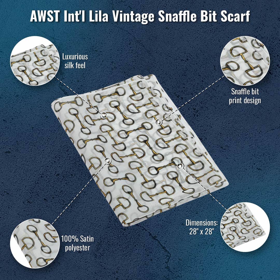AWST Intl - Wholesale Scarf - Women's - AWST Int'l Lila Vintage Snaffle Bit Scarf1