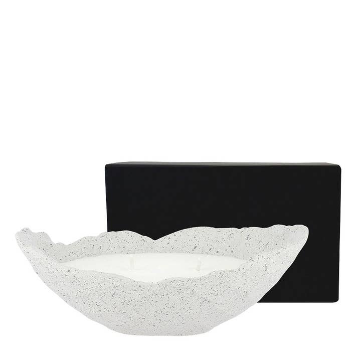 Les Lumières du Temps - Wholesale Jar/Filled Candle - Olympe Oval Candle Granito 300g Bergamot and Neroli