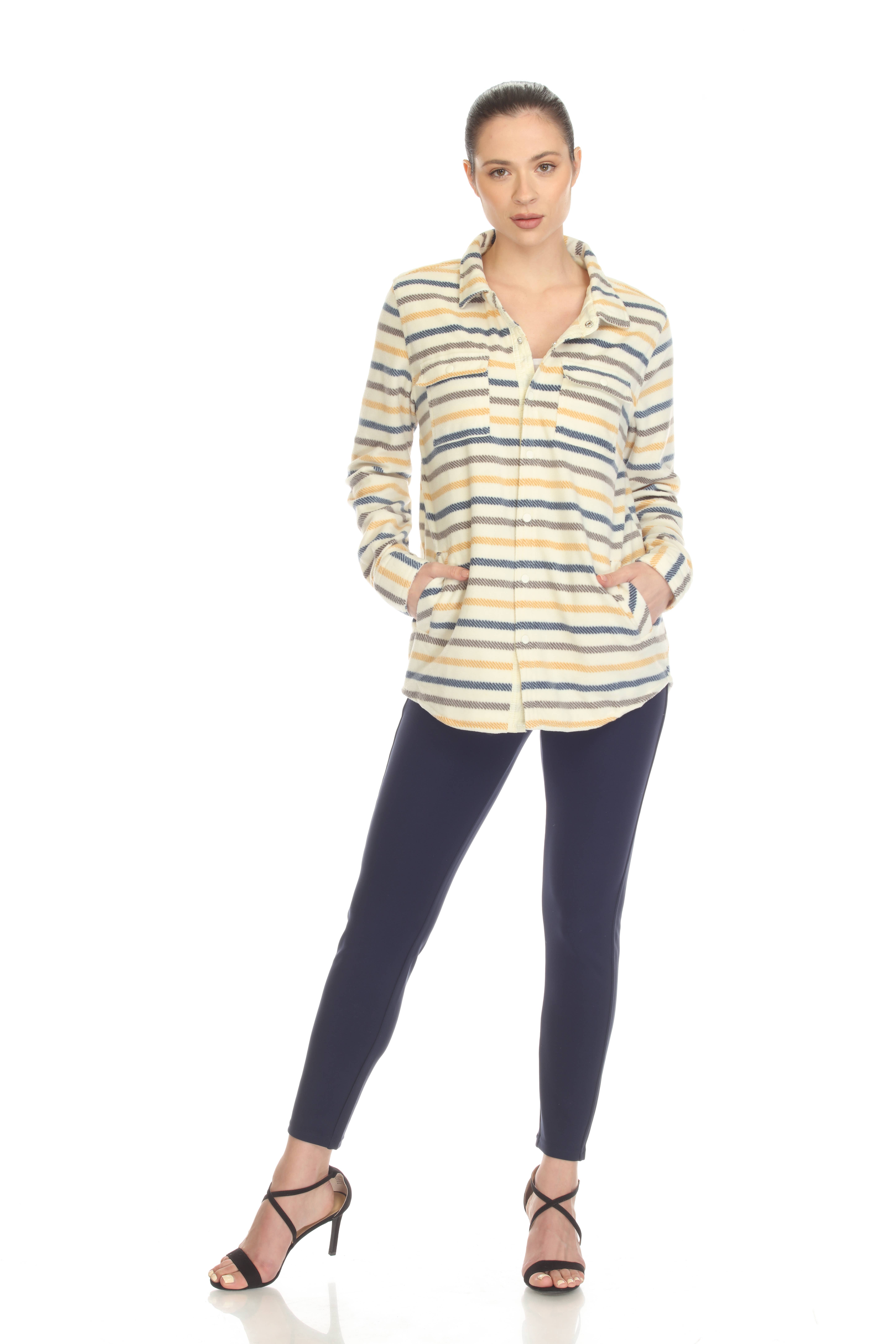 WHITE MARK – wholesale Buttoned-down shirt – Women's – Women's Flannel Plaid Shirts9