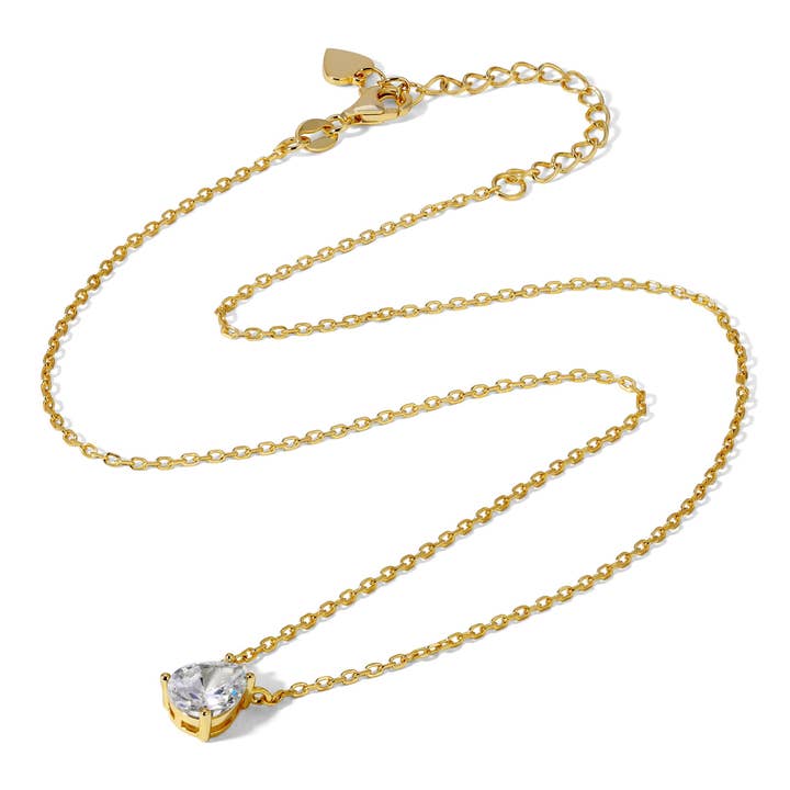 The Leeloo Tear Drop Chain Necklace for wholesale by Bloo and Ro