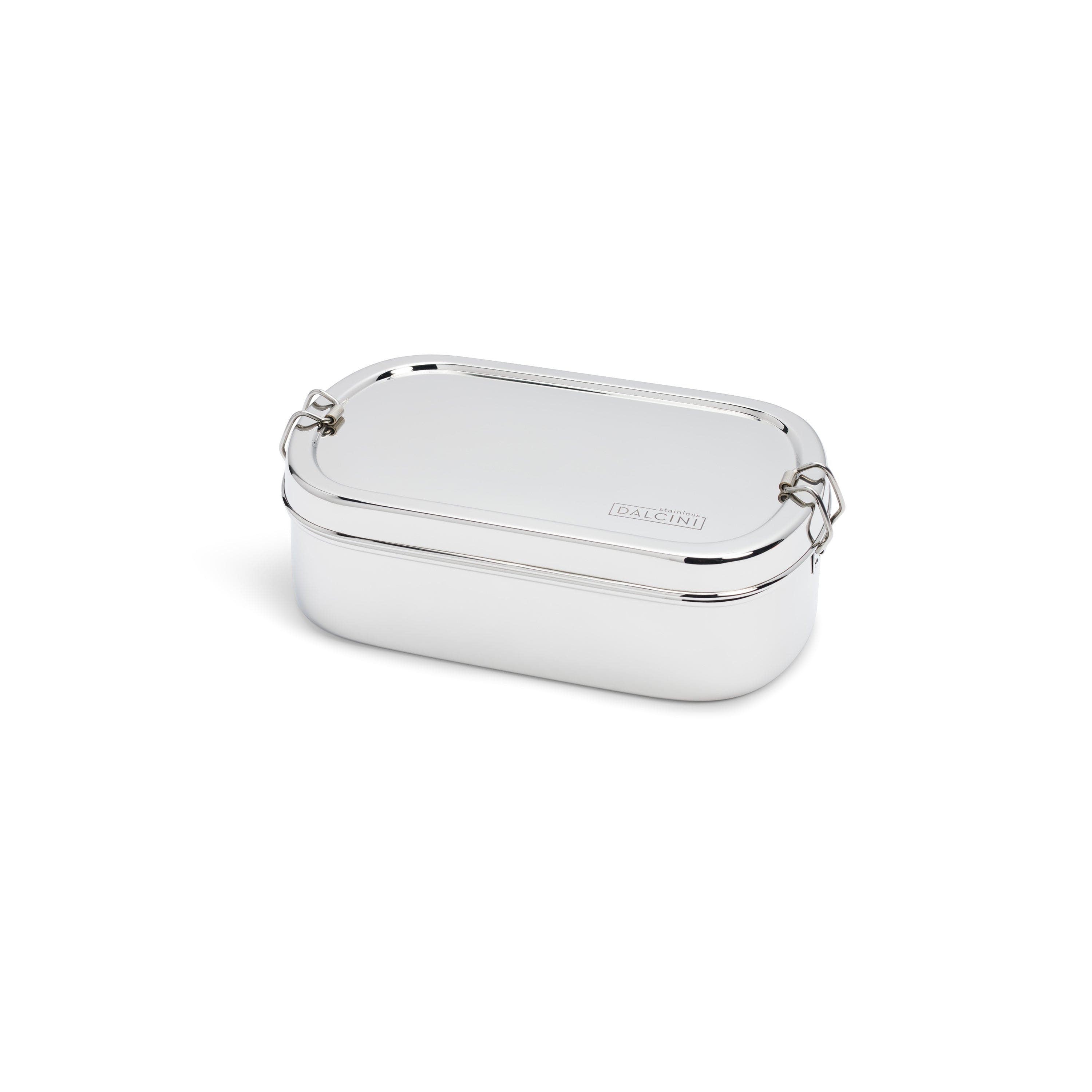 Dalcini Stainless - Wholesale Food Storage Container - Large Oval with Clips | Stainless Steel Food Container4