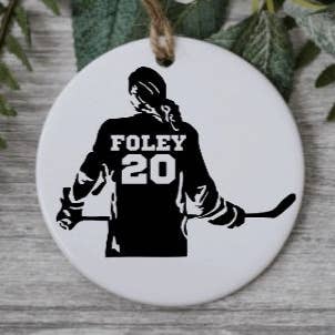 Adorno de hockey femenino personalizado para venta al por mayor de Kelabels