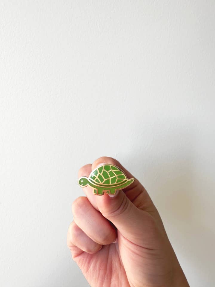 Turtle Enamel Pin for wholesale by Tickle Me Lavender