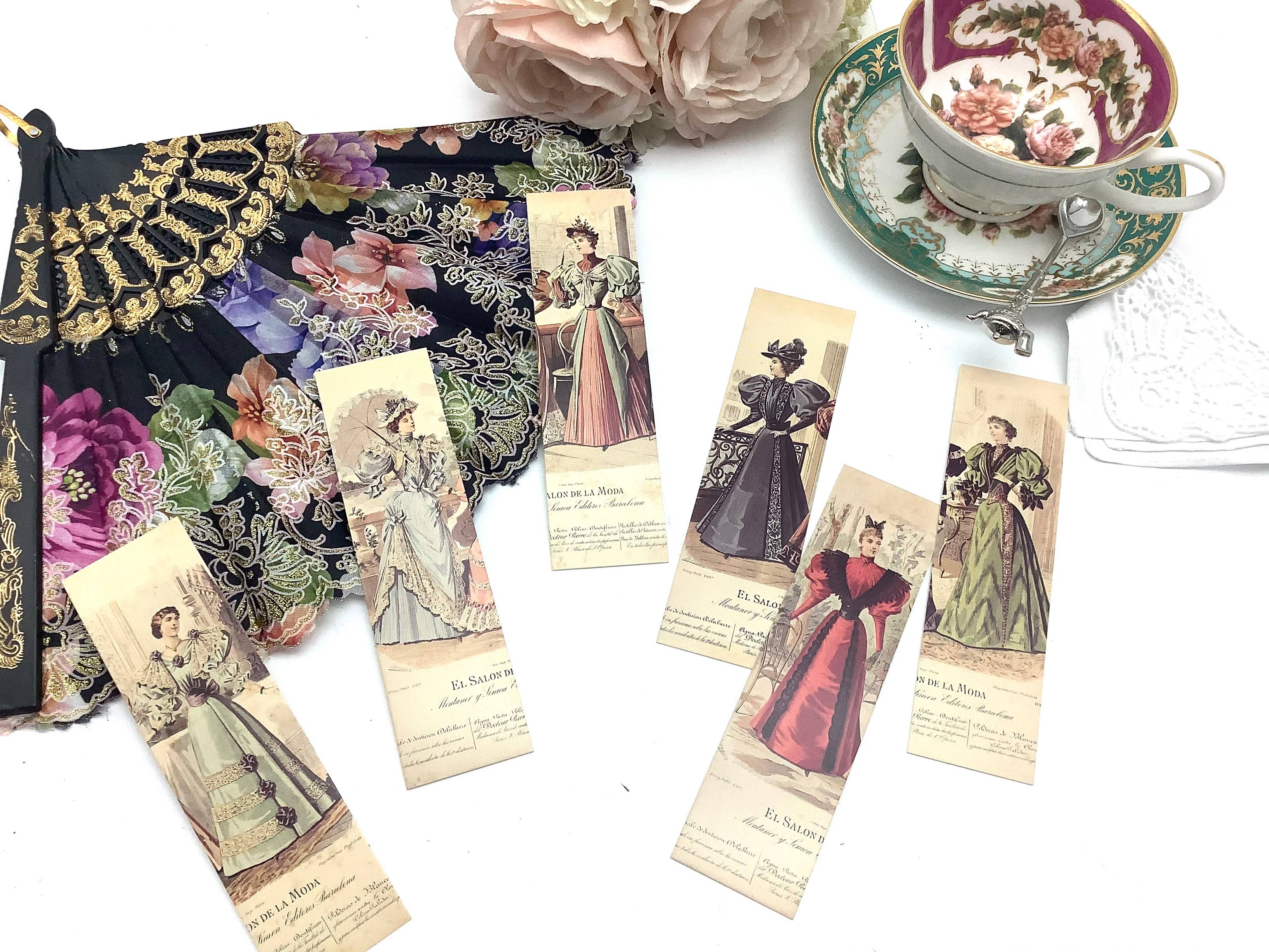 All Little Cute Things - Wholesale Tea bags - Tea and Bookmark with French Tea packet victorian ladies11