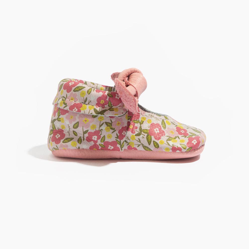 Freshly Picked - Wholesale Crib Shoes - Baby - Spring Bouquet Knotted Bow Baby Shoe2