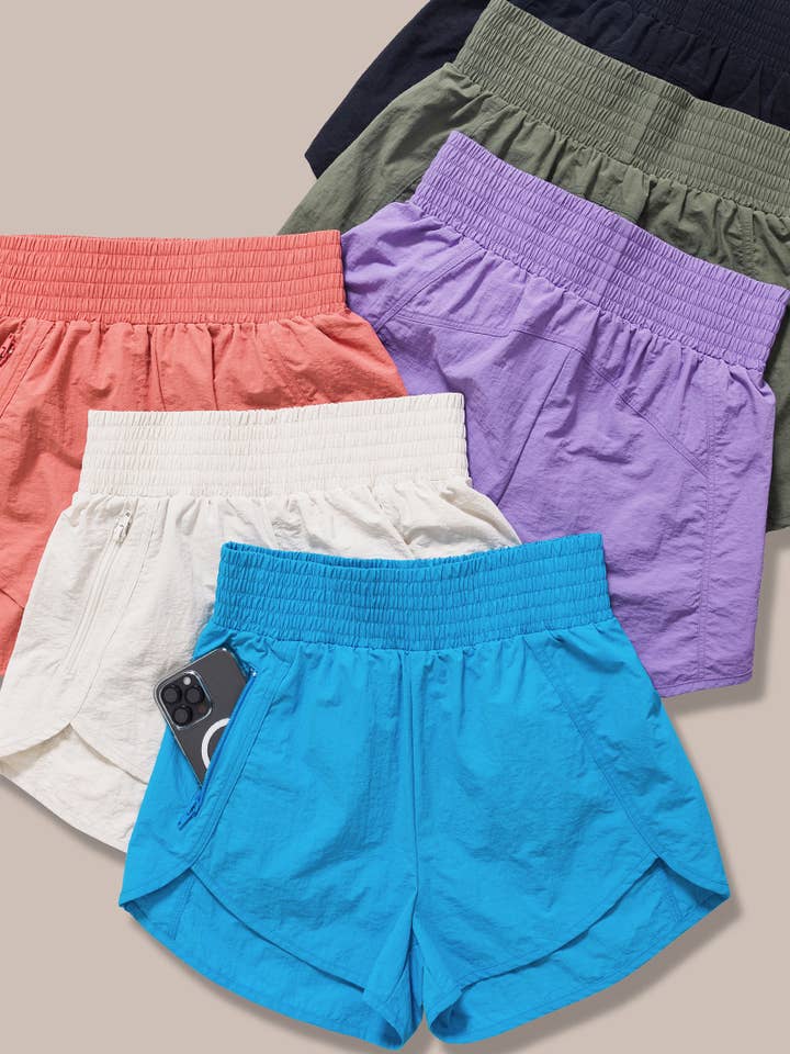 42POPS - Wholesale Athletic Shorts - Women's - `.Windbreaker Running Short as Shown1