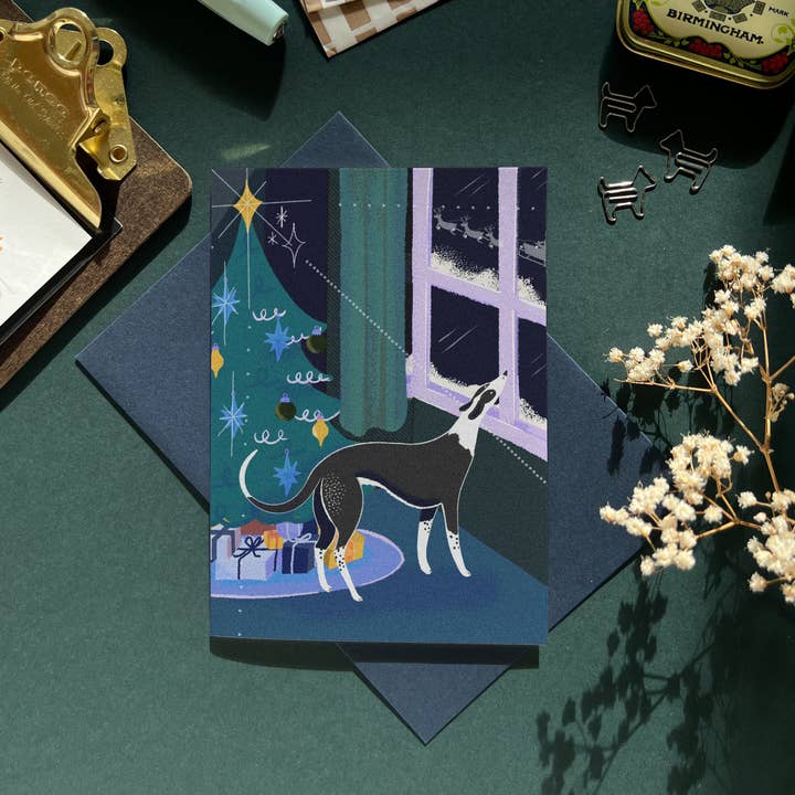 Bryony Moss Illustration - Wholesale Christmas card - Winter Window, A6 Christmas Card1