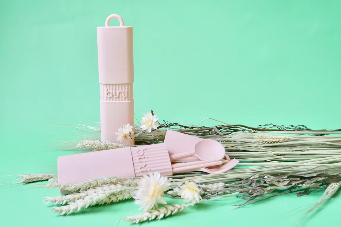 Bini - Wholesale Assorted Cutlery Set - Bini Nude - Biobased reusable and nomadic cutlery5