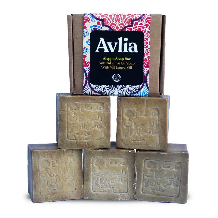 Avlia Home - Wholesale Bar Soap - Aleppo Soap Bar – 5% Laurel Oil | For Organic & Gift Shops9