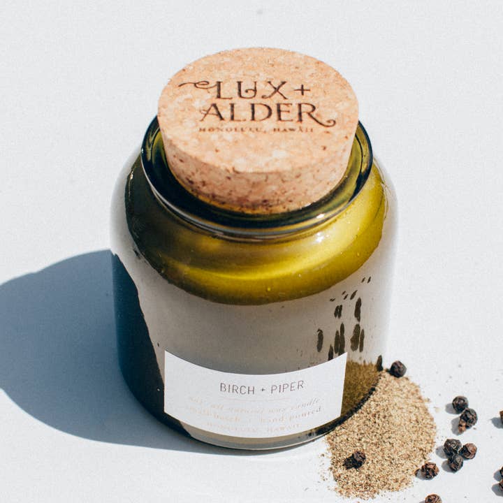 vela vidoeiro + piper por atacado de Lux + Alder