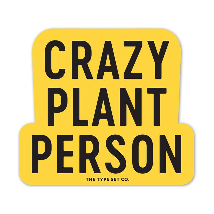 "Galna växtperson" Vinylklistermärke för wholesale av The Stickerie