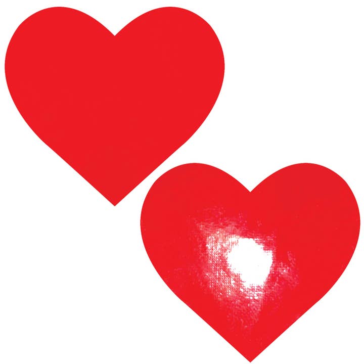 Vixen Queen Status Rode Natte Vinyl Tepelhoes met hartvormige tepelhoes in grote maten voor wholesale door Neva Nude