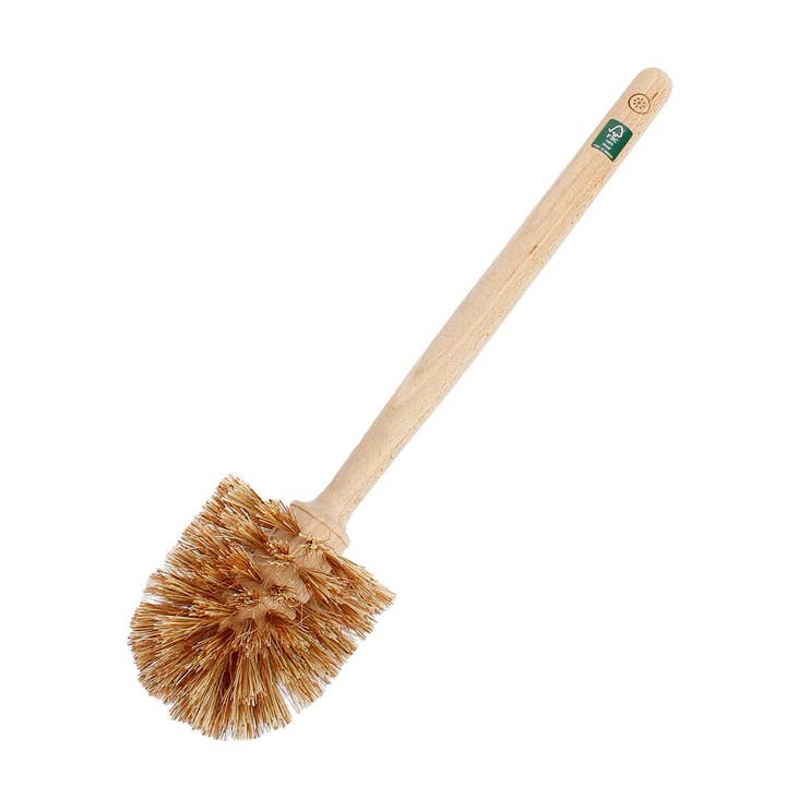 Wooden Toilet Brush - Plant Based Bristles for wholesale by Green Pioneer: A Slice of Green + ReSpiin