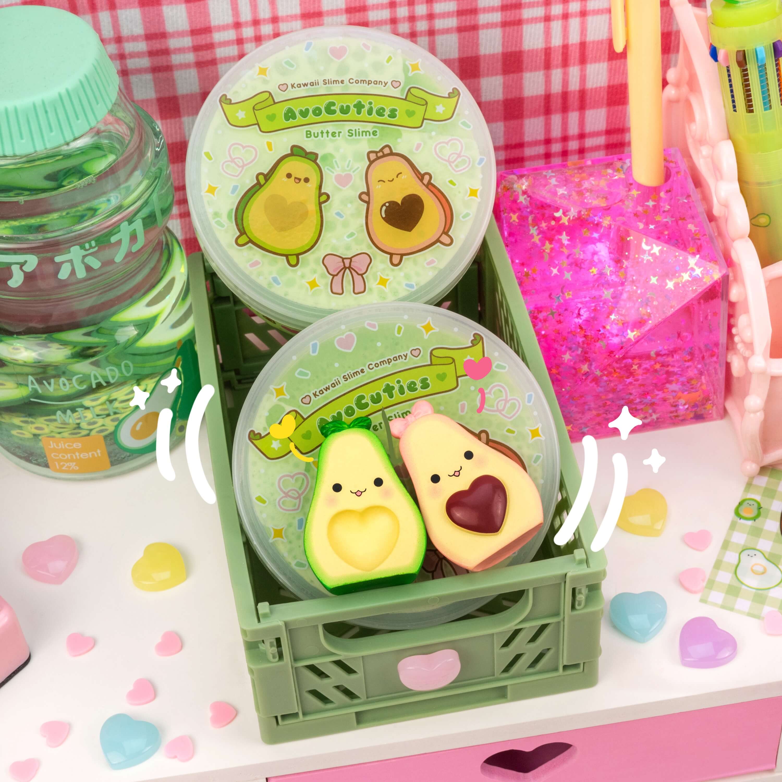 Kawaii Slime Company - Wholesale Putty/Slime - Kids - AvoCuties Butter Signature Dome™ Slime (4pcs/case)3