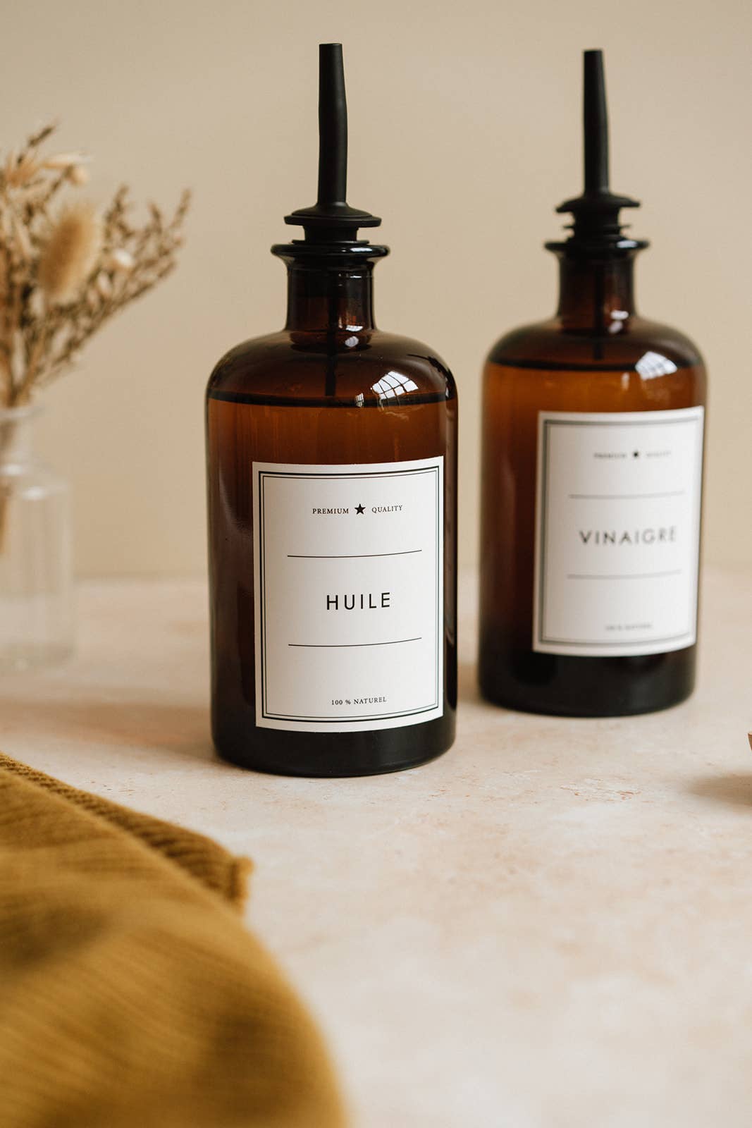 Les Flacons de l’Apothicaire – wholesale Oil/vinegar dispenser – Oil - Amber Bottle2