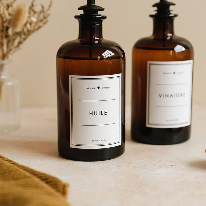 Les Flacons de l’Apothicaire – wholesale Oil/vinegar dispenser – Oil - Amber Bottle2