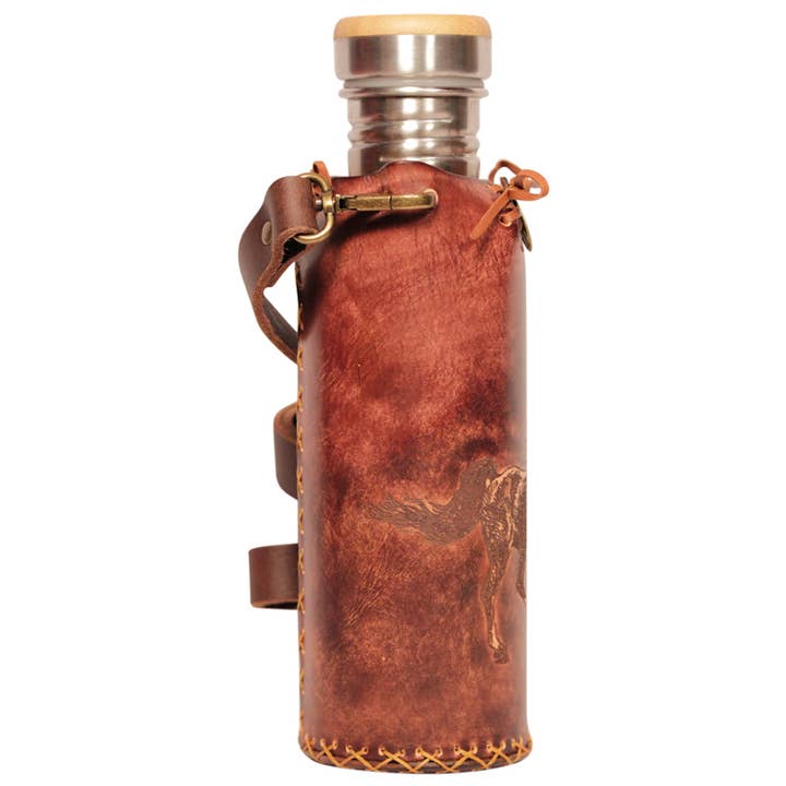 Vesica - Wholesale Bottle rack/holder - Brown - Horse - Deluxe Water Bottle Holder3