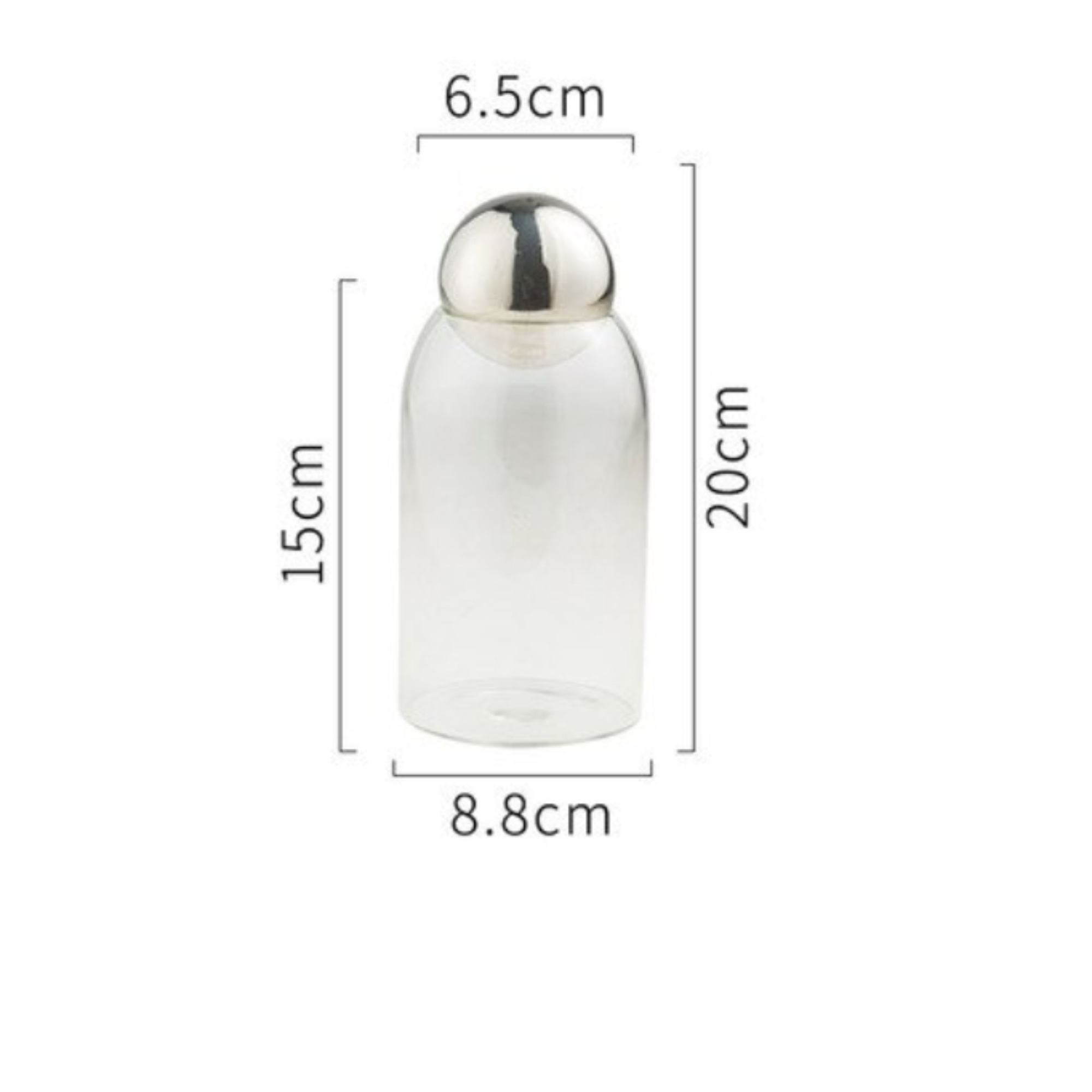 Homerely (We Cover All Import Duties) – wholesale Jar – Transparent Glass Sealed Jar3