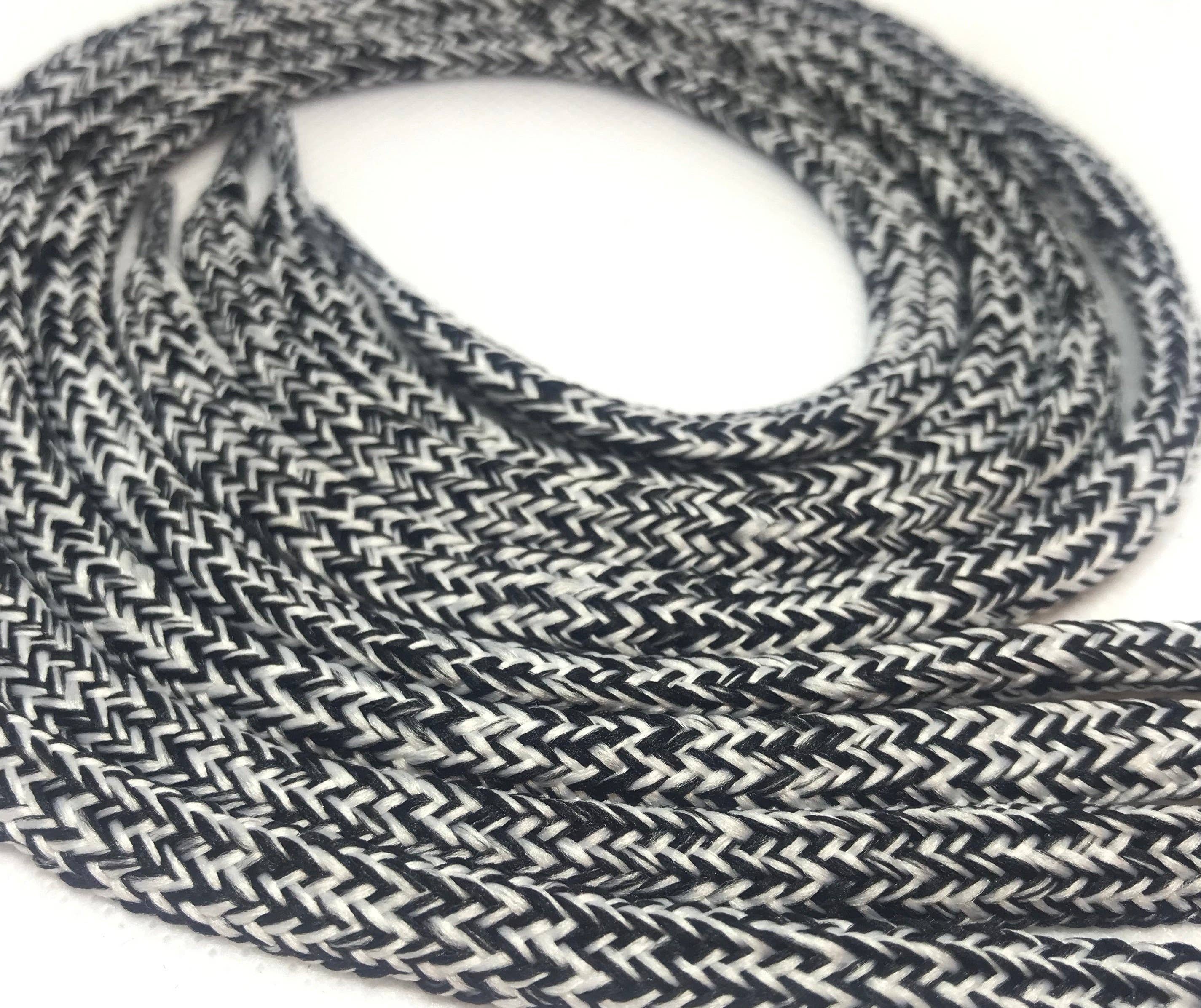 The Shoelace Factory - Wholesale Shoelaces - Unisex - Black and White Tweed Hybrid Shoelaces1