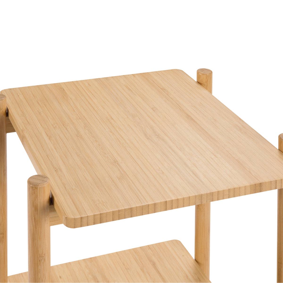 Andrea House - Wholesale Free Standing Shelf - Bamboo bathroom shelf with 3 tiers2