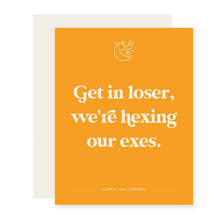 Hexing Exes | Funny Halloween Card for wholesale by Paloma Paper Co.