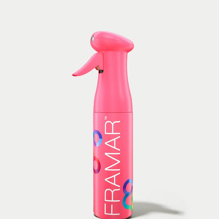 Bouteille de pulvérisation continue FRAMAR pour cheveux, bouteille de brume - Rose pour la vente par Framar Hair Brushes & Hair Accessories