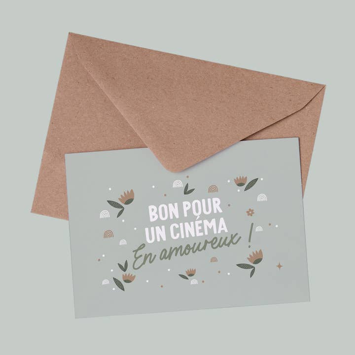 Card - Good for a romantic movie night for wholesale by Les Petites Dates