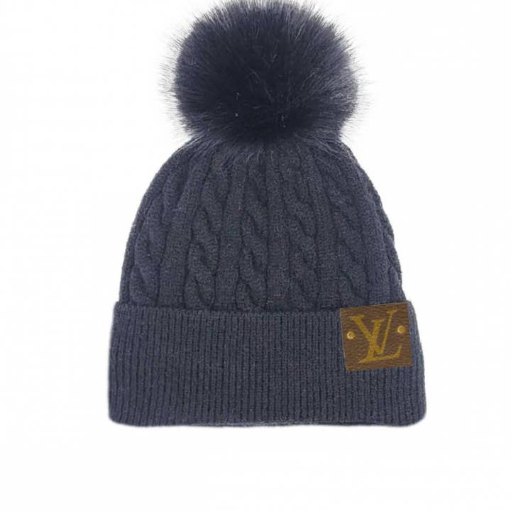 Embellish Your Life - Wholesale Beanie - Women's - Upcycled Cable Knit Pom Beanie