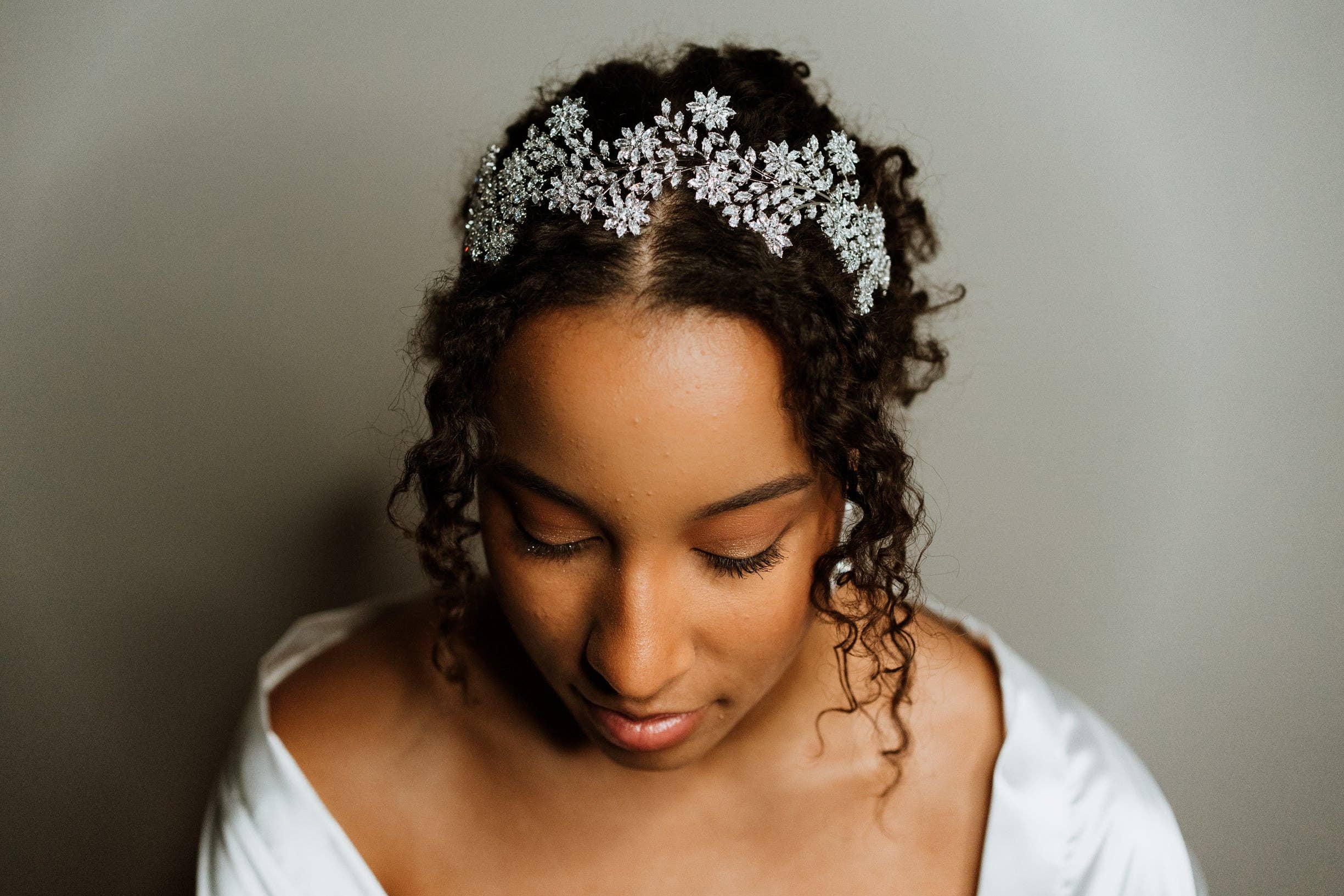 Brides and Belts - Wholesale Tiara - Women's - Irina Cubic Zirconia Silver Wedding Tiara7