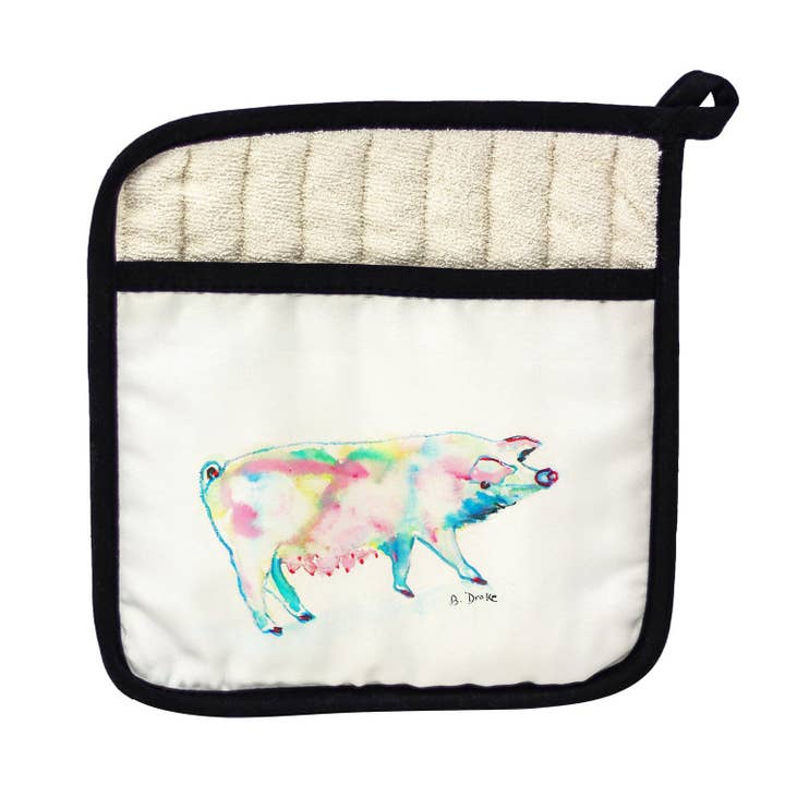 Support pour pot de cochon rose pour la vente par Betsy Drake Interiors