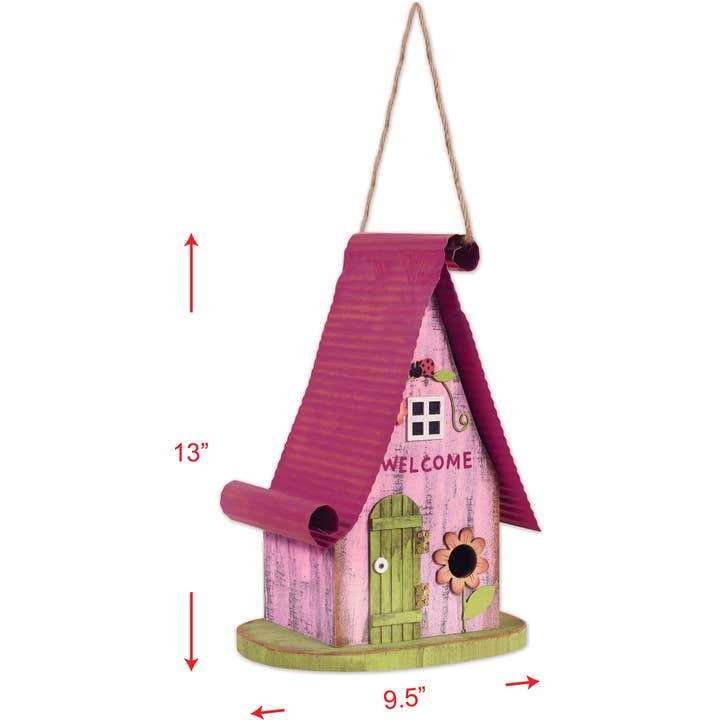 Sunset Vista Designs - Wholesale Bird House - Pink Birdhouse