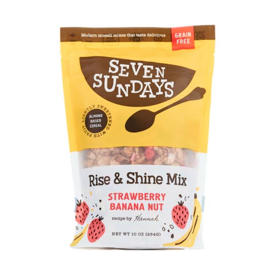 Rise & Shine Strawberry Grain Free Muesli for wholesale by Seven Sundays