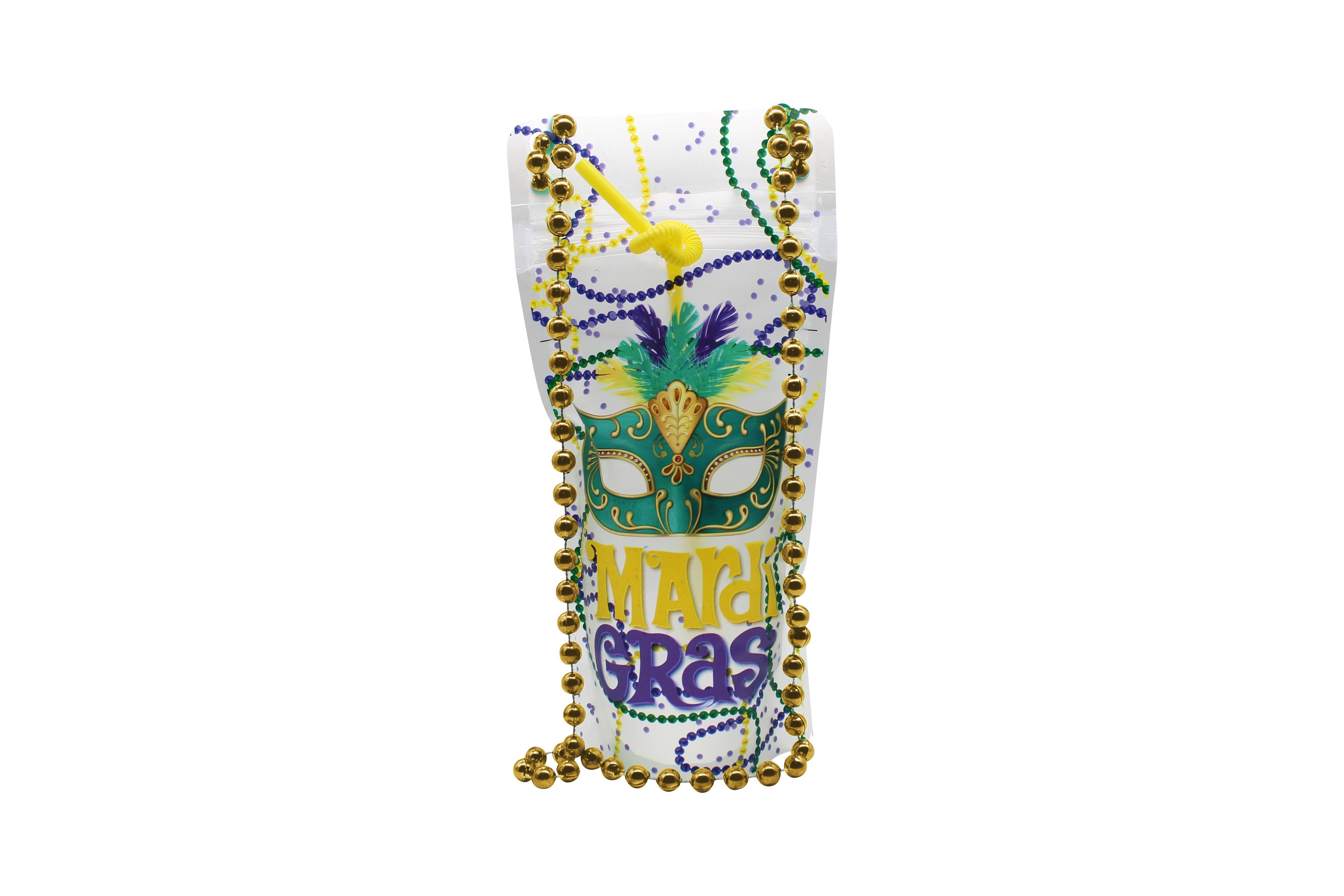 NeckSip - Wholesale Party Favor - Mardi Gras - Draagbare drinkzakjes (16 oz | 2-pack)2