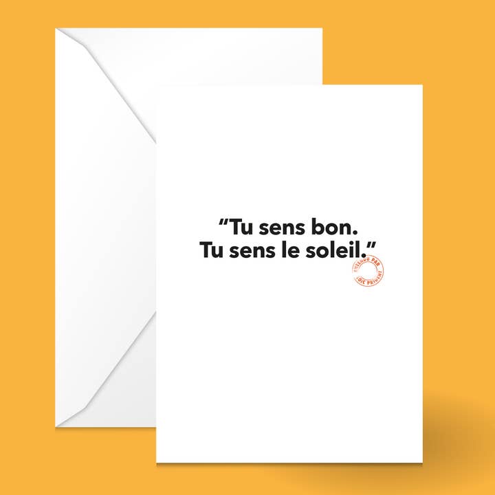 Postkarte Doppelumschlag LOIC PRIGENT 83 TU SENS BON für den Großhandel von Image Republic