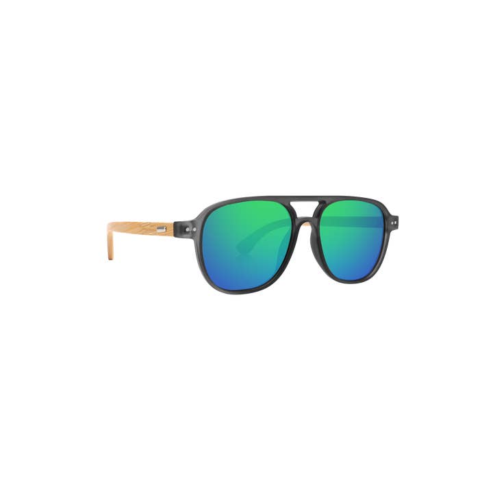 SolarX Eyewear – Großhandel Sonnenbrille – Unisex – 52071-POL/BAM - Polarisierte Trendy Sonnenbrille & Bambus-Bügel